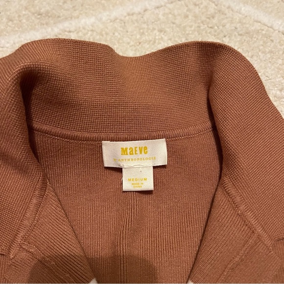 Maeve Stripe Collared Sleeveless Sweater Vest Size Medium - Picture 6 of 6